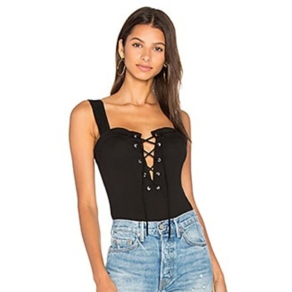 Capulet Cara Bodysuit Womens xs Lace-up Black Gothcore Sexy Witchcore - Picture 3 of 10